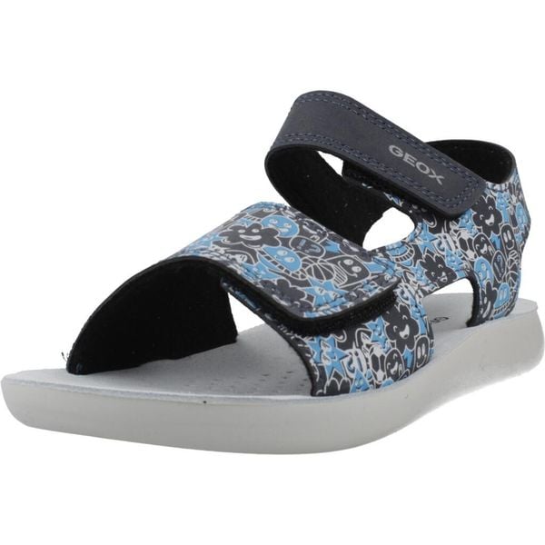 Sandały GEOX J SANDAL LIGHTFLOPPY Niebieski. Niebieskie buty zimowe męskie Geox, bez wzorów, z syntetyku, bez zapięcia. Za 101.99 zł.