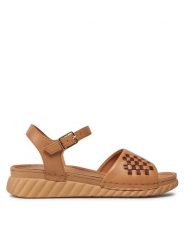 Go Soft Sandały EST-2299-03 Brązowy. Brązowe sandały damskie GO SOFT, bez wzorów, ze skóry, bez obcasa, na płaskiej podeszwie, bez zapięcia. Za 139.99 zł.
