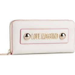 Duży Portfel Damski LOVE MOSCHINO - JC5649PP07KF0100 Bianco. Białe portfele damskie Love Moschino, ze skóry ekologicznej. W wyprzedaży za 289.00 zł.