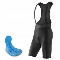Krótkie spodenki rowerowe Rockbros z wkładką szelki sportowe męskie rozmiar XL. Czarne buty sportowe męskie ROCKBROS, bez wzorów, bez zapięcia, rowerowe. Za 118.98 zł.