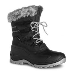 Damskie buty trekkingowe Trezeta Yuki. Czarne obuwie trekkingowe damskie Trezeta, z futra, bez zapięcia. Za 429.90 zł.