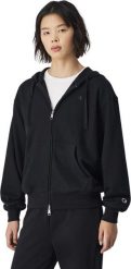 Bluza damska Champion Full Zip Hoodie Sweatshirt czarna 117787 KK001 M. Czarne bluzy damskie Champion, m, bez wzorów, bez ramiączek, bez kaptura. Za 331.31 zł.