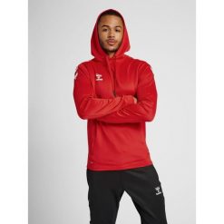 Bluza do piłki ręcznej dla dorosłych Hummel hml CORE XK poly z kapturem. Czerwone bluzy damskie Hummel, xl, bez wzorów, sportowe, bez ramiączek, z kapturem. Za 191.00 zł.