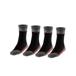 Męskie Termiczne Skarpety Robocze Heatkeeper - Zestaw 4 Par - Czarne. Czarne skarpety męskie HEAT KEEPER, bez wzorów, z elastanu. W wyprzedaży za 182.06 zł.