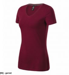 MALFINI Action V-neck - ADLER - Action V-neck - Koszulka damska, 180 g/m, 95 % bawełna, 5 % elastan garnet S. Bluzki damskie MALFINI, m, bez wzorów, z bawełny, bez kołnierzyka, bez ramiączek. Za 34.15 zł.