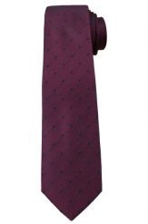 Fioletowy Elegancki Krawat w Granatowe Kropki -ALTIES- 6 cm, Groszki, Męski. Niebieskie krawaty i muchy Alties, bez wzorów, z tkaniny, eleganckie. Za 49.00 zł.