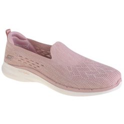 Buty sportowe Sneakersy damskie, Skechers Go Walk 6 - Valerie. Czerwone obuwie sportowe damskie Skechers, bez wzorów, bez zapięcia, trekkingowe. Za 199.99 zł.
