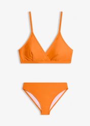Bikini z wysoko wyciętymi nogawkami (2 części). Brązowe bikini bonprix, bez wzorów. Za 64.99 zł.