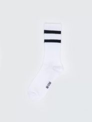 Skarpety unisex długie białe Ribs 101. Białe skarpetki damskie BIG STAR, bez wzorów. W wyprzedaży za 13.99 zł.