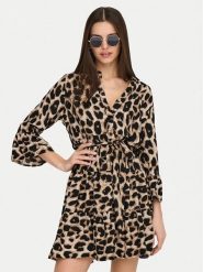 ONLY Sukienka letnia Athena 15219486 Biały Regular Fit. Białe sukienki damskie ONLY, na lato, s, bez wzorów, z syntetyku, bez kołnierzyka, bez ramiączek. Za 89.99 zł.