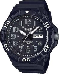 Zegarek Casio Zegarek marki Casio model MRW-210H-1A kolor Czarny. Akcesoria męski. Sezon: Cały rok NoSize. Czarne zegarki męskie Casio, bez wzorów. Za 178.77 zł.