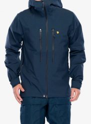 Kurtka z membraną Fjallraven Bergtagen GTX Pro Jacket. Niebieskie kurtki męskie Fjällräven, xl, bez wzorów, z gore-texu, bez kaptura. Za 3,112.99 zł.