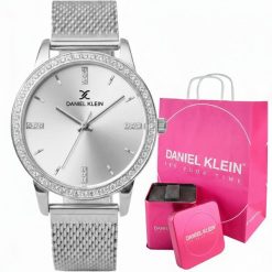 Zegarek damski Daniel Klein CORINA 13696-1 srebrny. Szare zegarki damskie Daniel Klein, srebrne. Za 199.99 zł.
