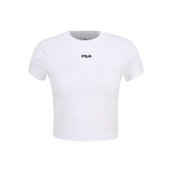 Damski crop top Fila Latina. Białe koszulki sportowe damskie Fila, l, bez wzorów, bez ramiączek. Za 68.99 zł.