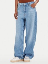 HUGO Jeansy Leni_S_B 50566130 Niebieski Loose Fit. Niebieskie jeansy damskie Hugo, bez wzorów, z bawełny. Za 469.99 zł.