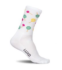 Skarpety Rowerowe Luxa Lizaki. Białe skarpety męskie LUXA, bez wzorów, z materiału. Za 49.90 zł.