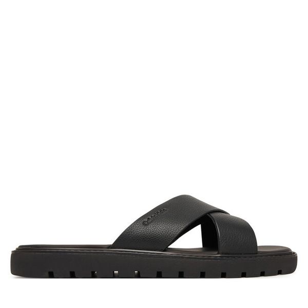 Klapki Calvin Klein. Czarne klapki męskie Calvin Klein, bez wzorów, bez zapięcia. Za 277.99 zł.