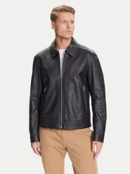 BOSS Kurtka skórzana H-Mapson4 50543214 Czarny Regular Fit. Czarne kurtki męskie Boss, m, bez wzorów, ze skóry, bez kaptura. Za 2,239.00 zł.