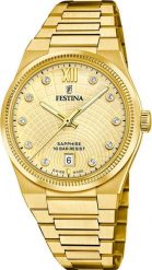 Zegarek damski Festina F20058-2 CYRKONIE złoty. Żółte zegarki damskie Festina, złote. Za 1,670.24 zł.