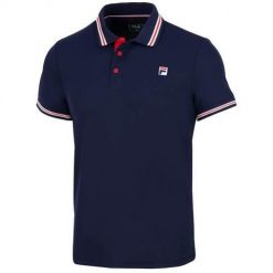Koszulka sportowa męska Fila Piro. Niebieskie koszulki sportowe męskie Fila, m, bez wzorów, bez ramiączek. Za 398.00 zł.