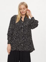 Tommy Jeans Koszula Ditsy DW0DW17346 Czarny Oversize. Czarne koszule damskie Tommy Jeans, s, bez wzorów, z jeansu, bez kołnierzyka, bez ramiączek. Za 669.99 zł.