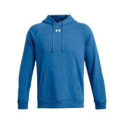 Bluza z kapturem Under Armour Rival Fleece. Białe bluzy męskie Under Armour, xl, bez wzorów, z kapturem, na fitness i siłownię. Za 359.99 zł.