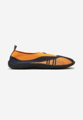 Niebiesko-Pomarańczowe Buty Sportowe Kąpielowe do Wody Eferta. Niebieskie buty sportowe męskie Born2be, bez wzorów, bez zapięcia, żeglarskie. Za 29.99 zł.