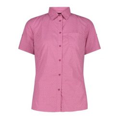 Koszula damska turystyczne CMP 34S6316. Czerwone koszule damskie CMP, l, bez wzorów, sportowe, bez kołnierzyka, bez ramiączek. Za 257.50 zł.