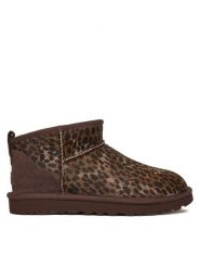 Ugg Śniegowce W Classic Ultra Mini 1158328 Brązowy. Brązowe śniegowce damskie UGG, ze skóry, bez zapięcia. Za 809.99 zł.