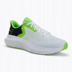 Buty Męskie Sportowe Under Armour Charged Rogue 5. Białe buty sportowe męskie Under Armour, bez wzorów, bez zapięcia, do biegania. Za 269.99 zł.