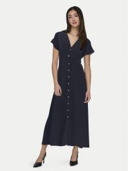 ONLY Sukienka codzienna Nova 15317842 Granatowy Regular Fit. Niebieskie sukienki damskie ONLY, na co dzień, s, bez wzorów, z wiskozy, bez kołnierzyka, bez ramiączek, proste. Za 189.99 zł.