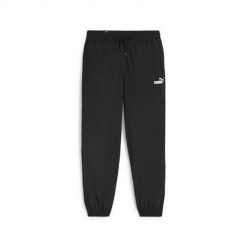 Spodnie sportowe damskie Puma Ess+ Woven. Czarne spodnie dresowe damskie Puma, bez wzorów, z dresówki, sportowe. Za 333.00 zł.