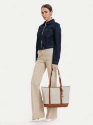 MICHAEL Michael Kors Torebka Andie 30S6G3PT3B Kremowy. Białe shopperki damskie MICHAEL Michael Kors, bez wzorów, ze skóry, bez dodatków. Za 1,159.00 zł.