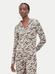 Juicy Couture Bluza JCDIJ126960A Beżowy Regular Fit. Brązowe bluzy damskie Juicy Couture, xs, bez wzorów, z syntetyku, bez ramiączek, bez kaptura. Za 449.99 zł.