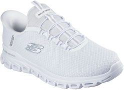 Skechers buty męskie Slip-ins: Glide-Step - Noxus 233010 WHT white 45. Białe buty sportowe męskie Skechers, bez wzorów, bez zapięcia. Za 364.99 zł.