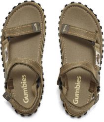 Gumbies męskie sandały TRACKER SANDALS UNISEX KHAKI 40. Brązowe sandały męskie Gumbies, bez wzorów, sportowe, bez zapięcia. Za 279.87 zł.