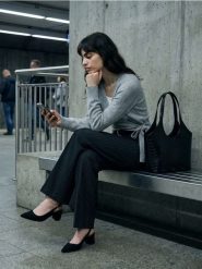 Dzianinowy sweter z wiązaniem na boku - szary. Szare swetry nierozpinane damskie Sinsay, l, bez wzorów, z dzianiny, bez kołnierzyka, bez ramiączek. Za 59.99 zł.