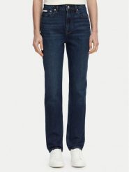 Calvin Klein Jeans Jeansy Thompson LV047D842G Granatowy Mom Fit. Niebieskie jeansy damskie Calvin Klein Jeans, bez wzorów, z bawełny. Za 409.99 zł.