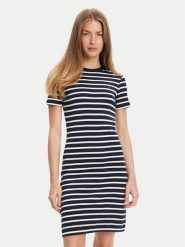 Tommy Hilfiger Sukienka codzienna New Cody WW0WW42721 Granatowy Slim Fit. Niebieskie sukienki damskie Tommy Hilfiger, na co dzień, s, bez wzorów, z bawełny, bez kołnierzyka, bez ramiączek, proste. Za 429.99 zł.