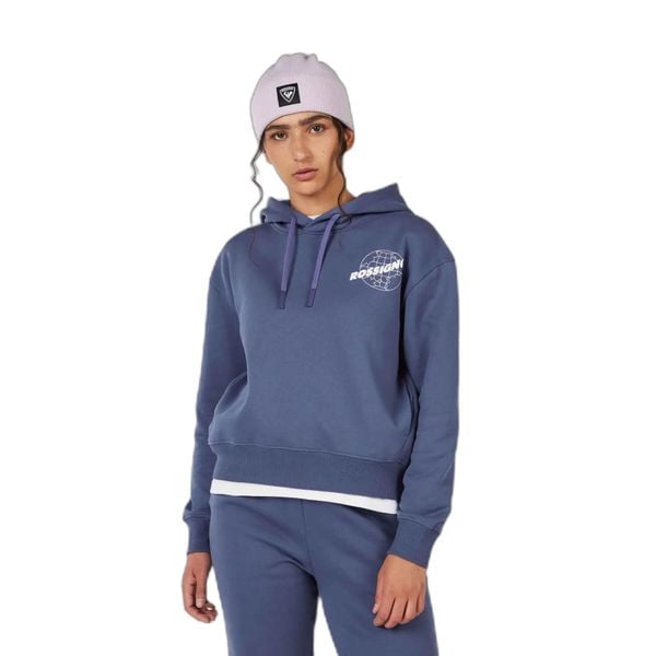 Bluza damska z kapturem Rossignol Waterfall Relax. Białe bluzy damskie Rossignol, l, bez wzorów, z bawełny, bez ramiączek, z kapturem. Za 319.00 zł.