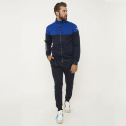 Dres sportowy ONTARIO dorosły. Niebieskie komplety dresowe męskie Legea, m, bez wzorów, z dresówki. Za 128.00 zł.