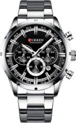 Zegarek Curren ZEGAREK MĘSKI CURREN 8355- CHRONOGRAF (zc028c) + BOX. Zegarki męskie Curren, bez wzorów. Za 99.00 zł.