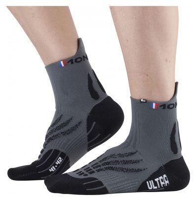 Skarpetki Monnet Ultra. Szare skarpetki damskie MONNET, bez wzorów, ze splotem. Za 109.00 zł.
