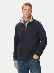 Gant Sweter 2067160 Granatowy Regular Fit. Niebieskie swetry męskie GANT, m, bez wzorów, z bawełny, bez kołnierzyka, bez ramiączek. Za 659.99 zł.