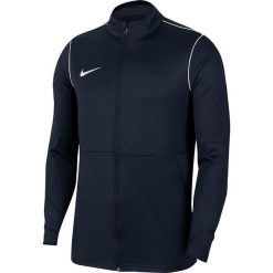 Nike Dry Park 20 TRK JKT K Juniorska bluza z zamkiem, 100% poliester. Niebieskie bluzy damskie Nike, bez wzorów, z poliesteru, sportowe, bez ramiączek, bez kaptura. Za 99.99 zł.