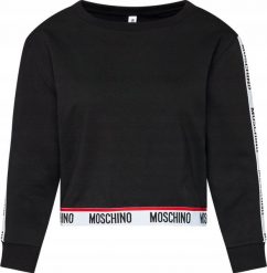 Nowa BLUZA DAMSKA MOSCHINO XS FELPA CORTA BANDA. Bluzy damskie MOSCHINO, xs, bez wzorów, bez ramiączek, bez kaptura. Za 249.00 zł.