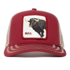 Czapka Goorin Bros The Bull Czerwona. Czerwone czapki męskie Goorin Bros, bez wzorów. Za 190.35 zł.