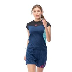 T-shirt Damski Ileno. Czarne t-shirty damskie IQ, bez wzorów, sportowe, bez kołnierzyka, bez ramiączek. Za 140.99 zł.