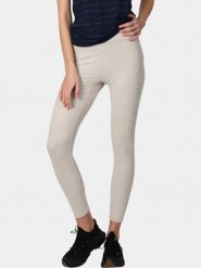 Legginsy damskie Luhta Eriksen. Brązowe legginsy damskie Luhta, bez wzorów, z elastanu. Za 369.00 zł.