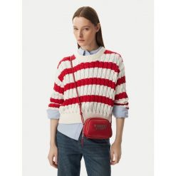 Torebka Tommy Jeans. Brązowe listonoszki damskie Tommy Jeans, bez wzorów, z jeansu, bez dodatków. Za 369.99 zł.